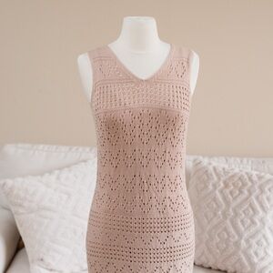 Rachel Zoe Beige Knit Dress